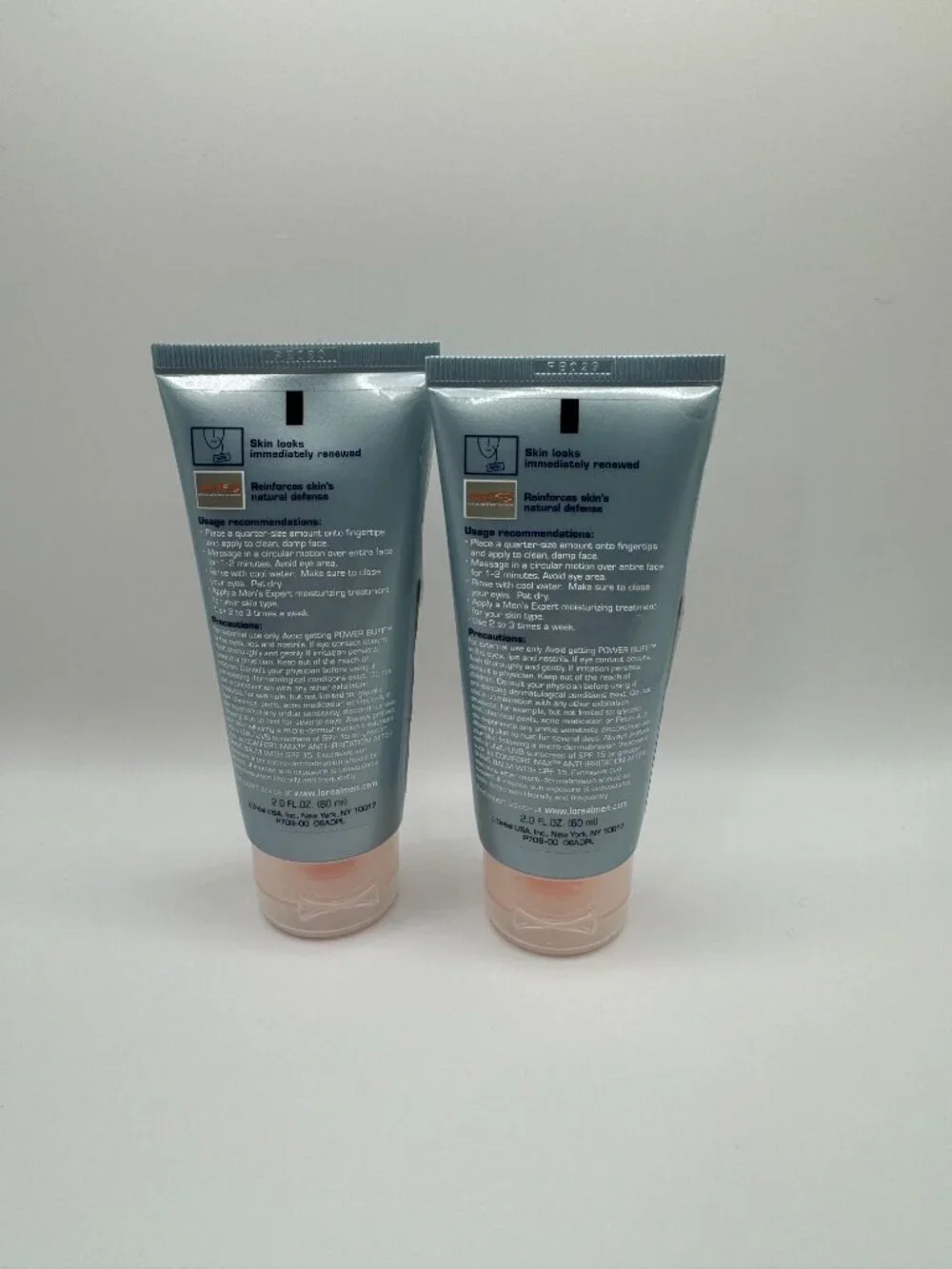 L'Oreal Mens Expert Power Buff Anti-Roughness Exfoliator 2 oz - Lot of 2